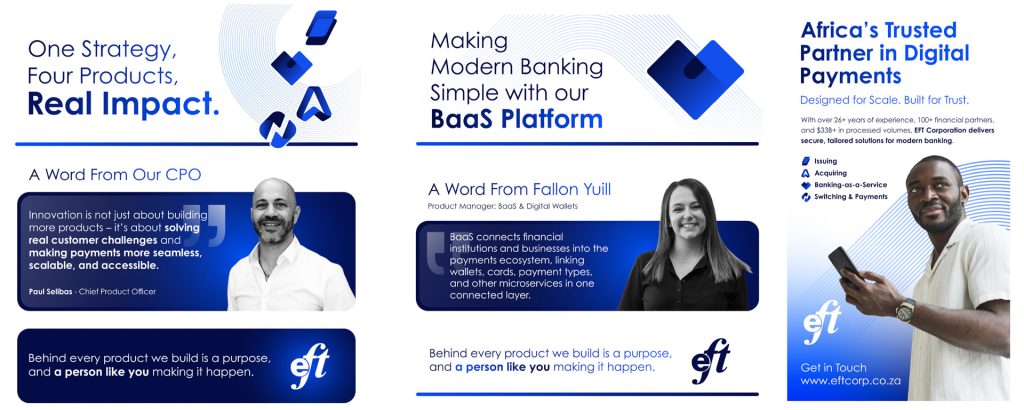 EFT Corporation digital advertising design by GoldPear