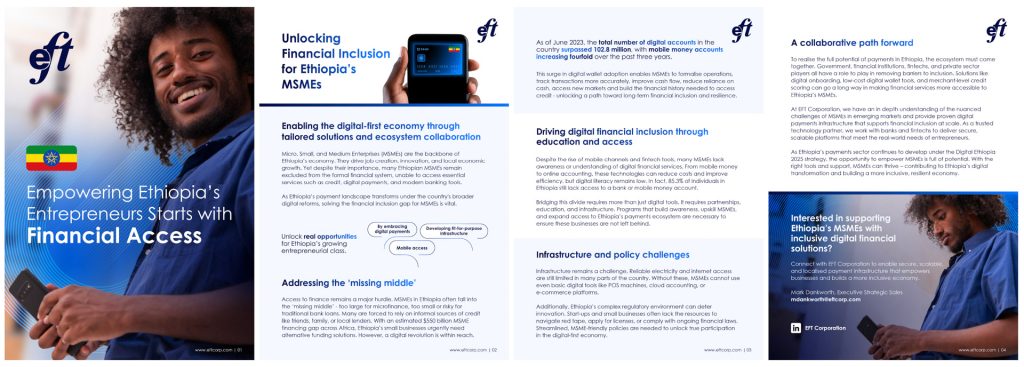 EFT Corporation branded collateral design by GoldPear